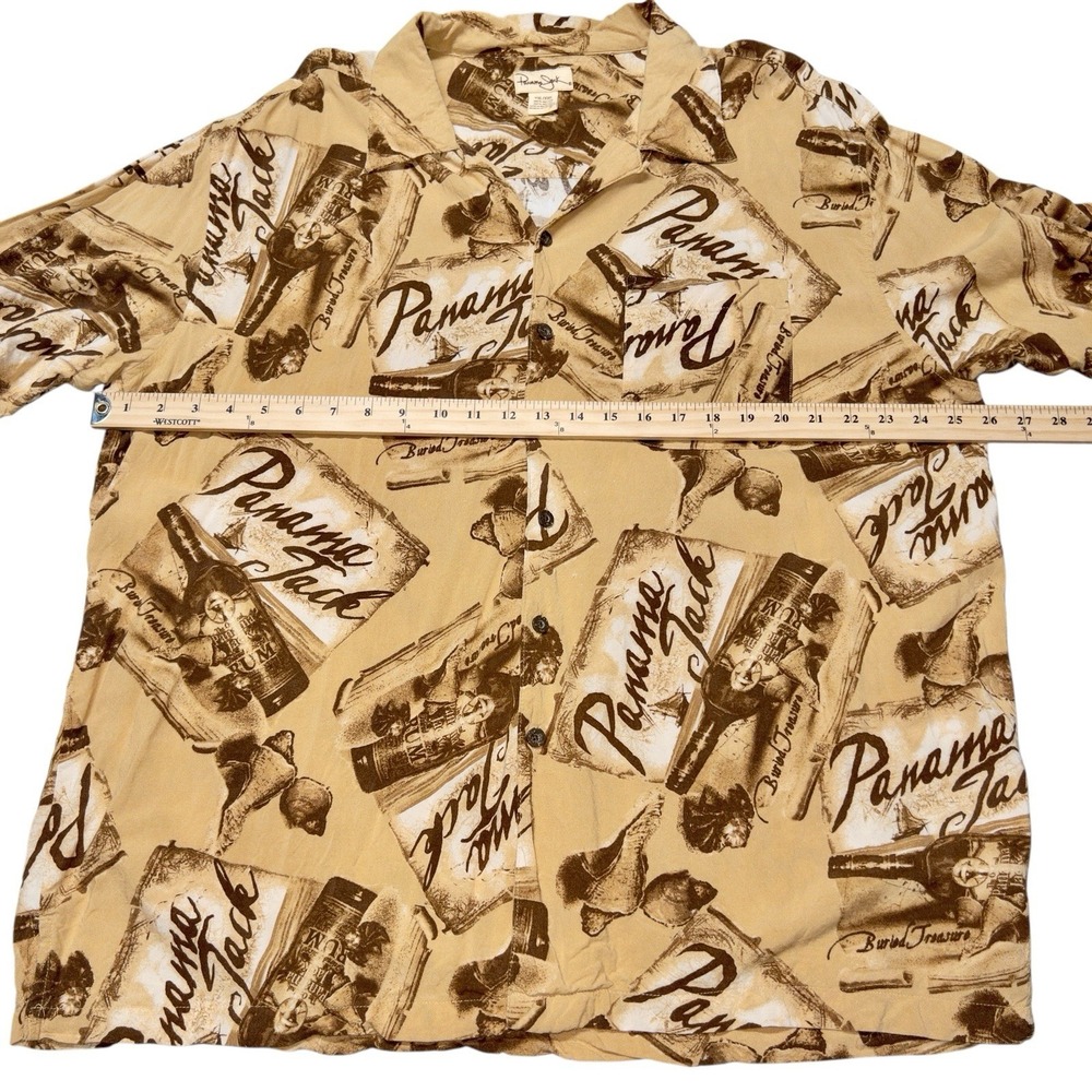 Panama Jack Rum 100% Rayon Hawaiian Shirt Mens XXL AOP Resortwear Beach Vacation - Picture 5 of 9